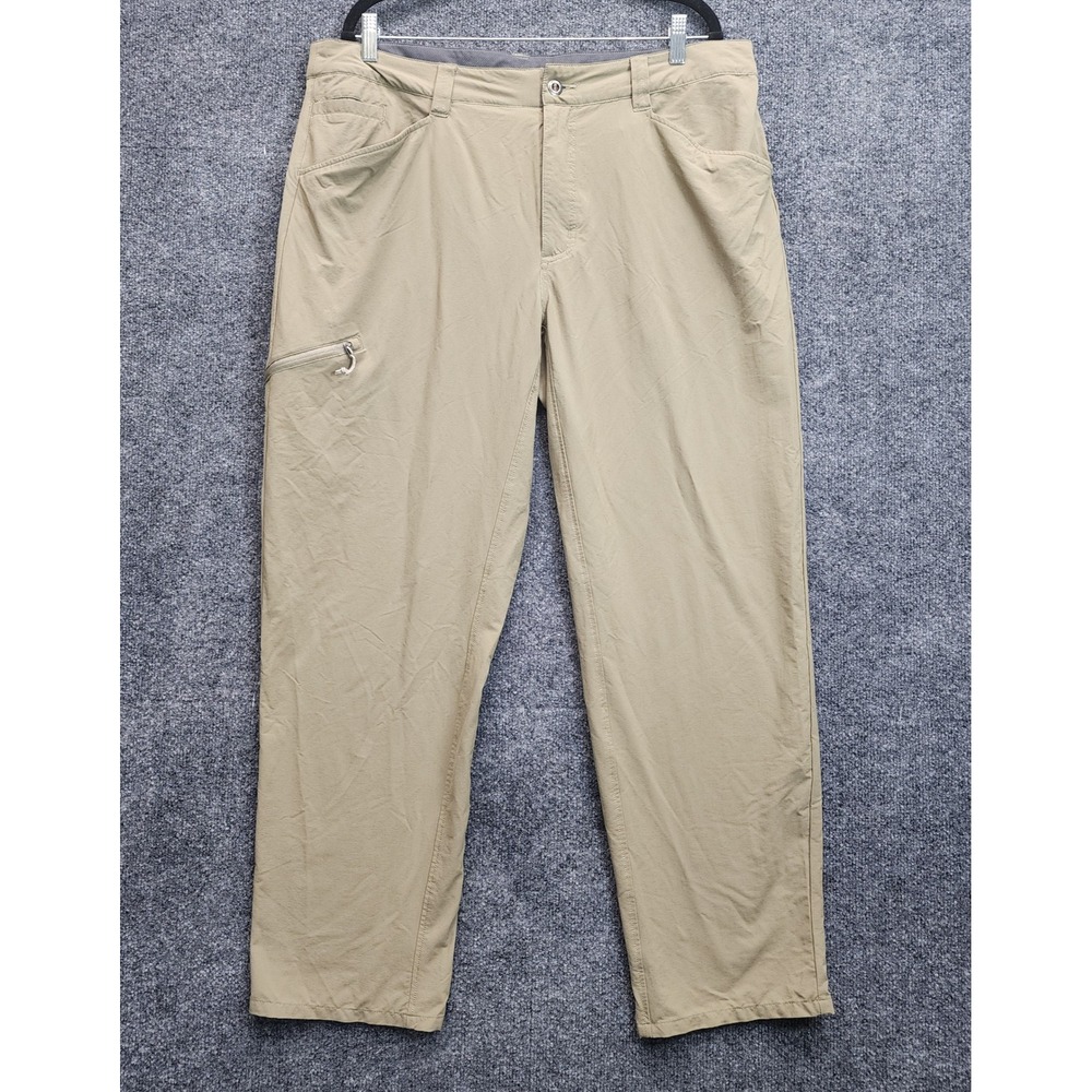 Patagonia Quandary Pants Men's 38 Khaki Hiking Gorpcore Outdoor Tech Utility UPF